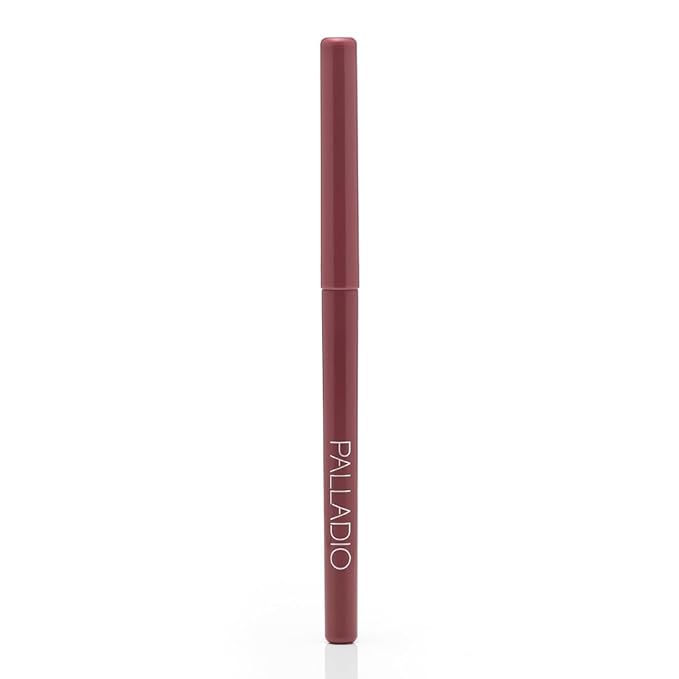 Palladio, Retractable Waterproof Lip Liner High Pigmented and Creamy Color Slim Twist Up Smudge Proof Formula with Long Lasting All Day Wear No Sharpener Required, Plum