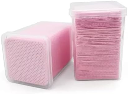 200PCS Disposable Makeup Remover Pads - Lint-Free Cotton Wipes for Nail Polish, Eyelash Glue & Manicure Cleaning, Soft & Gentle - Pack of 200 Makeup Remover Wipes