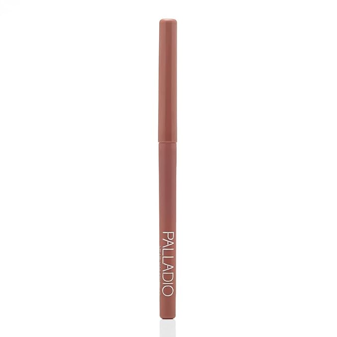 Palladio Retractable Waterproof Lip Liner High Pigmented and Creamy Color Slim Twist Up Smudge Proof Formula with Long Lasting All Day Wear No Sharpener Required, Nearly Nude