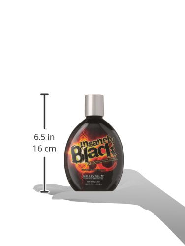 Millenium Tanning Insanely Black 60X UV Bronzer Accelerator Tanning Lotion, 2 Count, 13.5 fl oz