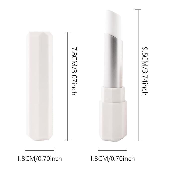 White Cream Matte Lipstick Stick for Women - Smooth Crayon Lips & Face Paint Stick, Natural Pigmented White Lip Color for Halloween Birthday Party Makeup, Lápiz labial mate blanco crema, 02