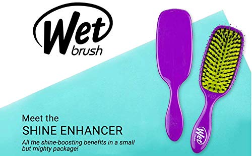 Wet Brush Shine Enhancer Hair Brush, Sky - Exclusive Ultra-soft IntelliFlex Bristles - Natural Boar Bristles for All Hair Types - For Women and Men, Wet and Dry Hair