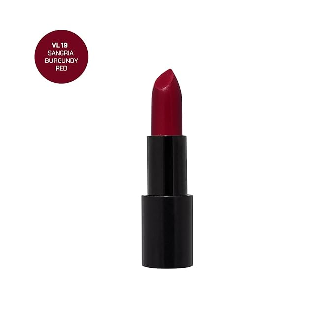 Radiant Professional Advanced Care Lipstick - Ultra Nourishing, Moisturizing Long Lasting Matte Lipstick With Vitamin E- UVA UVB Filters - VELVET (19 SANGRIA – BURGUNDY RED)