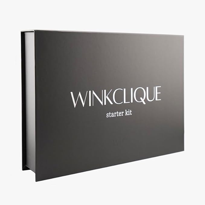 WinkClique Starter Kit - Bold Glam - False Eyelash Complete Kit With Tools and 5 Lash Styles (Collection 03)