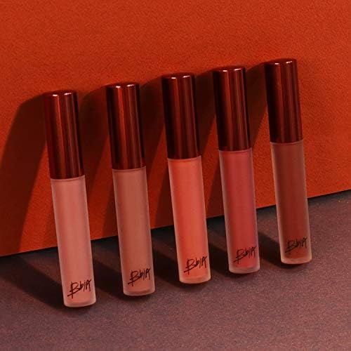 BBIA Last Velvet Lip Tint - Soft & Creamy Matte Finish Lip Stain, Blur Effect with Velvety Texture, Long-Lasting, High Pigment, Lightweight, Non-Drying, Korean Lip Makeup (22 MELLOW NOTE)