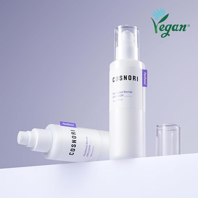 COSNORI Panthenol Barrier Emulsion - Vegan Skin Barrier strengthening Emulsion, Korean Skincare, High Content panthenol, Kakadu Plum Extract, Skin Texture&Hydration Care, 5.07 fl.oz
