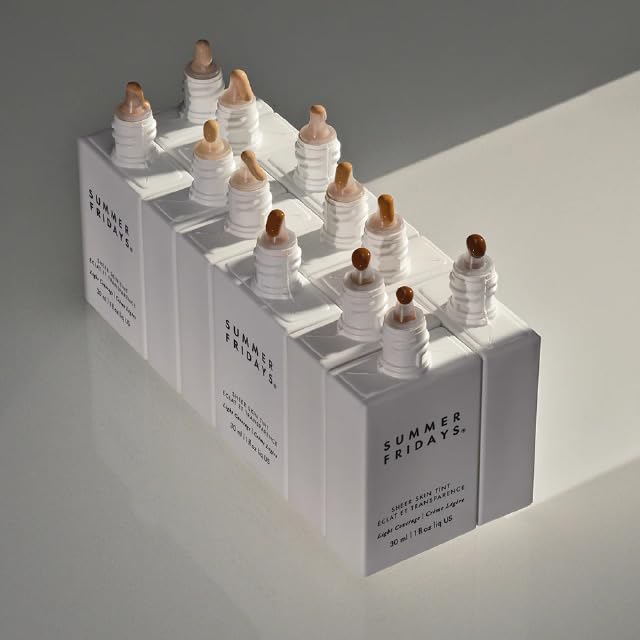 Summer Fridays Sheer Skin Tint - Skin Tint with Hyaluronic Acid - Helps Diminish Uneven Skin Tone - Sheer to Light Coverage - Shade 10 - Rich Deep with Neutral Undertones (1 Fl Oz)