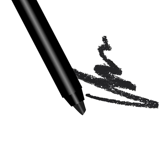 Premium Long Lasting Black Matte Lip Liner and Face Pencil | Noche Bella | Goth Liner and Full Lip Coverage | Halloween | Mime