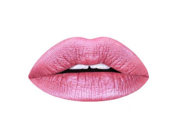Aromi Metallic Liquid Lipstick | Long-Lasting, Light Pink Lip Color with Shimmery Finish, Vegan & Cruelty-free, Waterproof (Cotton Candy)