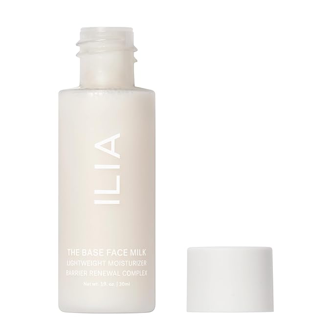 ILIA - The Base Face Milk Essence + Lightweight, Layerable Moisturizer | Hydrate, Smooth, Soothe, Strengthen | Non-Toxic, Vegan, Cruelty-Free, Clean Makeup (Travel Size, 1 fl oz | 30 ml)