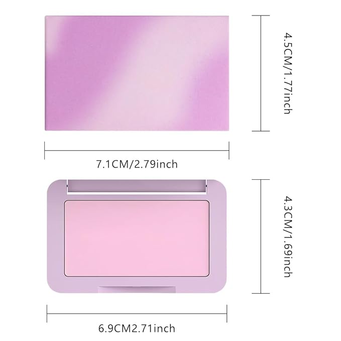 Lavender Purple Matte for Face Cheeks Blush, Natural Cream Blushes Makeup Palette, Light Monochrome Blush Creamy Powder Palette Makeup for Women, Blushe Eyeshadow Foundation for Every Day 04
