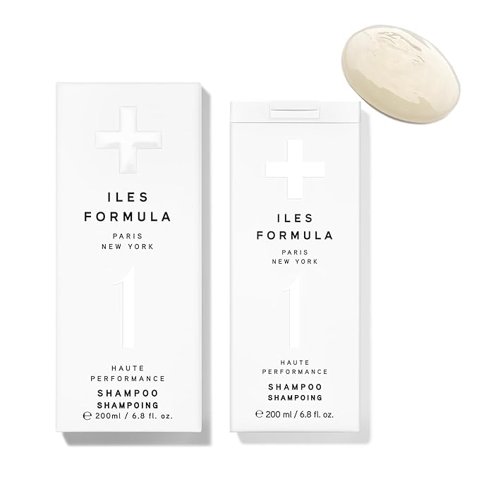 ILES FORMULA Shampoo for Dry, Damaged, Frizzy or Color Treated Hair - Hydrating, Sulfate Free Shampoo – Salon Grade, Color Safe, Moisturizing Formula that Controls Humidity & Boosts Shine