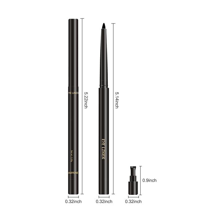 Erinde Brown Gel Eyeliner for Mature Women - Waterproof Smudge-proof Eye Liner Pencil, Gel Cream Matte Texture, Built-in Sharpener, Long Lasting Precision Waterline Eyeliner for Older Women