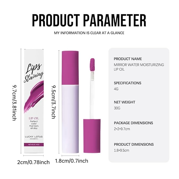 Nourishing High-Shine Lip Gloss Set,Hydrating & Moisturizing Lip Tint, Non-Sticky, Long-Lasting Glossy Lip Stain,Softens & Plumps Lips for Smooth,Gentle Formula for Dry Lips,03+07