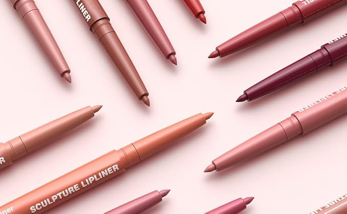 Matte Lip Liner Pencil Set 3 Pack, Long-Lasting Waterproof Lip Liners, Smudge-Proof and High Pigment Lip Liner Kit, Smooth Application for Defining & Shaping Lips, Non-Fading Matte Finish-4#