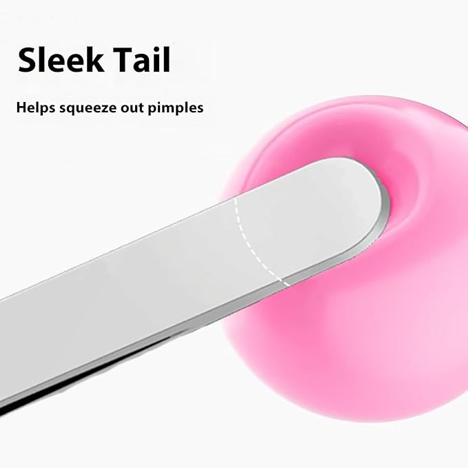 10 Pcs Acssart Blackhead Remover Tools, Acssart Stainless Steel Blackhead Remover Kit, Pimple Popper Tool Kit, Blackhead Tweezers with 15x Magnifying Glass, Metal Case