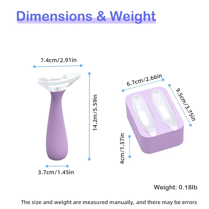 Ice Roller for Face - Reusable Silicone Ice Mold for Eye Depuffing, Wrinkle Appearance Reduction & Daily Cooling Skincare