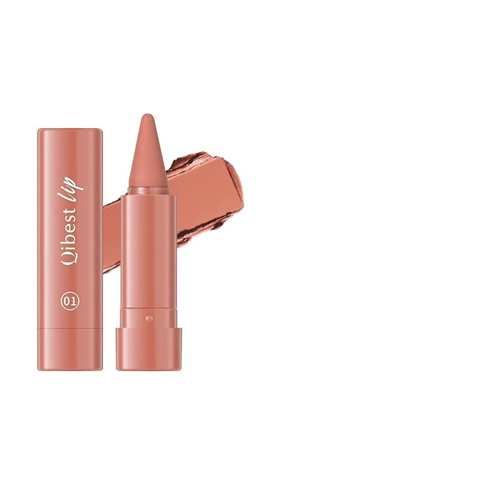 Jolilab 3PCS Lip Liner Lipstick Set, Gradient Matte Nude Velvet Lip Liner Pencil High Pigmented Long Lasting Natural Smooth Lip Makeup Easy-to-Use Crayon Form and Cone Tip