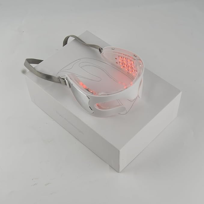LED Red Light Therapy Eye Device, 3 Modes Red Light Eye Mask for Anti-Aging, Skin Rejuvenation, Dark Circles and Wrinkles