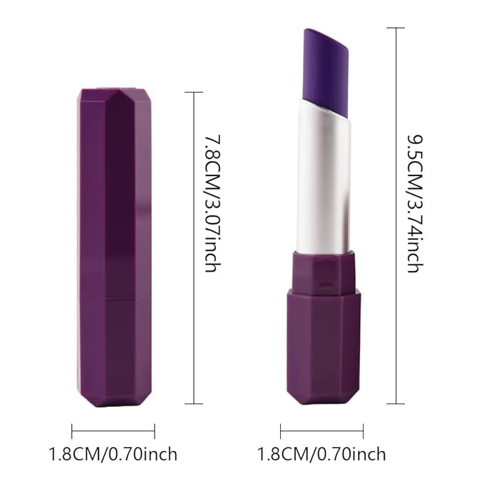 Grape Purple Matte Lipstick for Women - Pigmented Lip Crayon & Face Paint Stick for Everyday Halloween Birthday Party Wear, Younger-Looking Lip Gloss Makeup, Lápiz labial morado para mujer 11