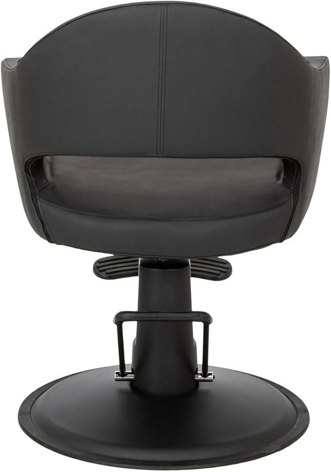 Buy-Rite Cleo Salon Styling & Barber Chair - Vinyl Upholstery, Seamless Seat for Easy Cleaning, Premium Comfort, Heavy-Duty Frame, Round Base - YLG-376-STD