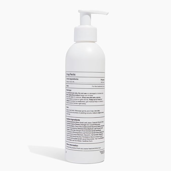 Y'OUR Acne Clearing Body Wash | Gentle & Non-Drying Salicylic Acid Formula | For All-Over Body Use - Smooths Texture & Evens Tone | Clears Bacne & Breakouts for Women + Men, Paraben & Sulfate Free