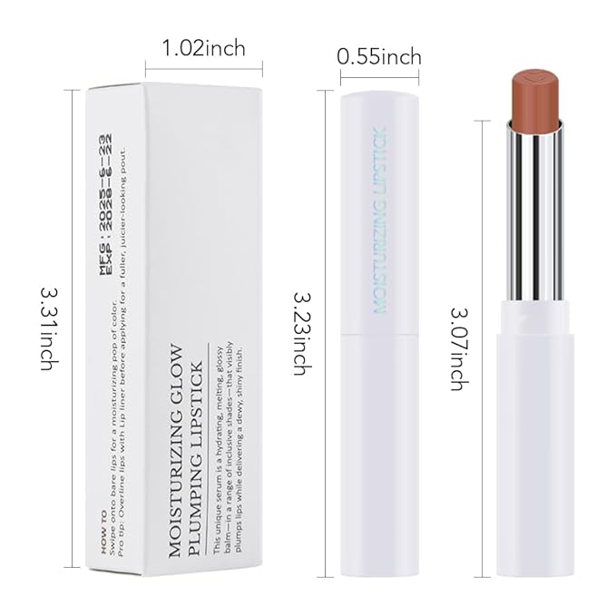 1Pcs Tinted Lip Balm Moisturizing Lipstick – Waterproof Hydrating Matte Lip Balm for Women, Creamy Natural Color Stain for Dry Lips, Soft Matte Finish with Subtle Scent (#2 Sable)