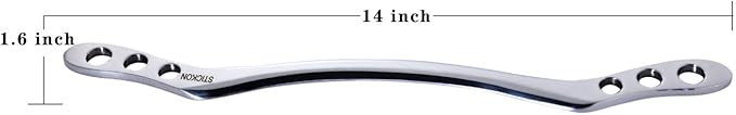 STICKON Stainless Steel Gua Sha Scraping Massage Tool IASTM Tools Great Soft Tissue Mobilization Tool (I Shape)