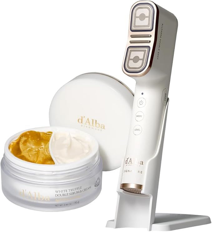 d’Alba Allthera Double Shot Beauty Massager | 3-Mode Facial Beauty Massager | Face & Body Care | Korean Skincare Tool