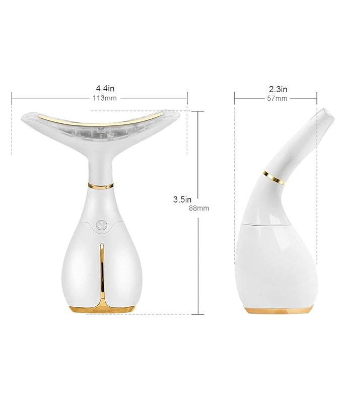 Red Light Facial Massager, Skin Care Tools for Face & Neck Beauty Device, 3 in 1 Face Massager Tool with LED, Thermal, Vibration, Tightenings, Rejuvenation for Women