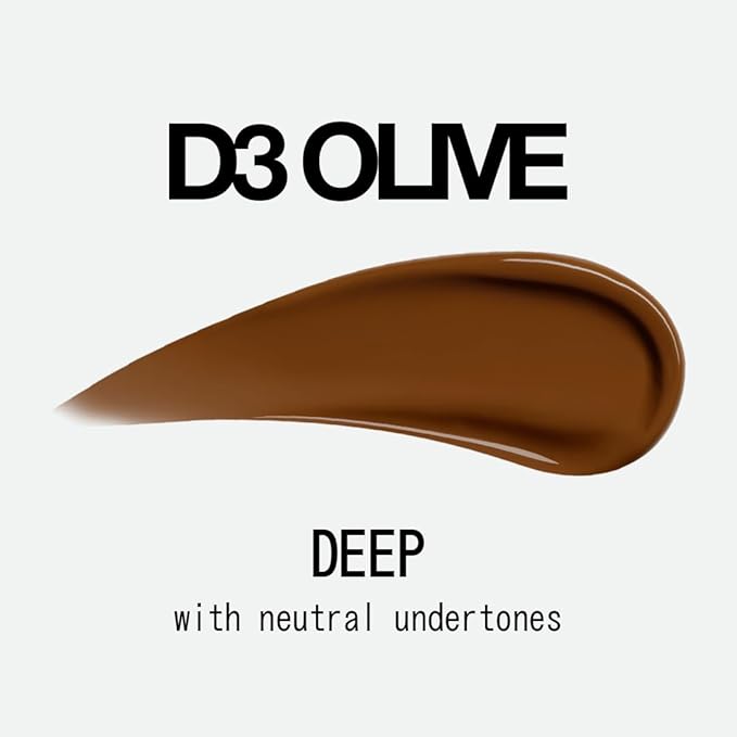 about-face THE PERFORMER Skin-Focused Foundation D3Olive – Medium Coverage, Long-Wear, Breathable & Buildable Base – Clean, Vegan, Hydrating Formula with Blue Agave & Chlorella – 1.08oz