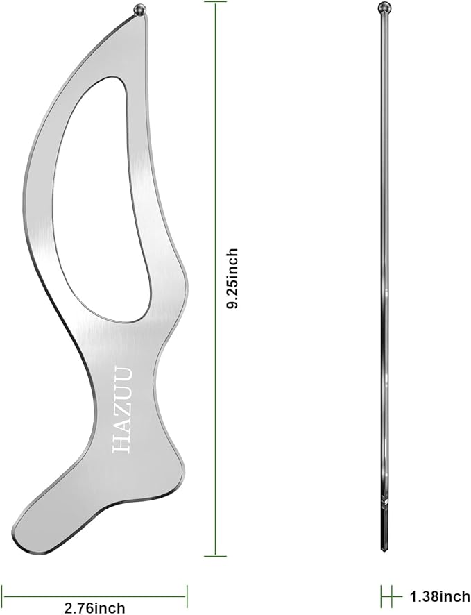 Stainless Steel Guasha Scraping Massage Tool for Soft Tissue Therapy, Ideal for Back, Legs, Arms, Neck, Shoulder Relief (Bird Shape)