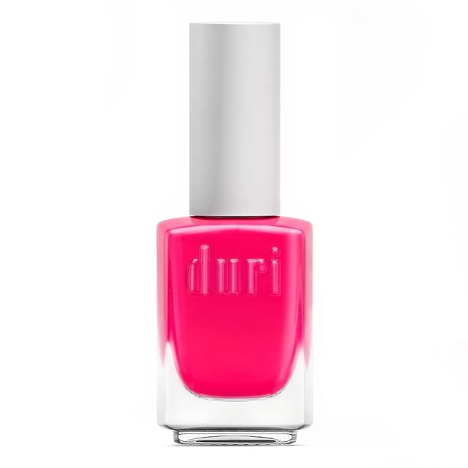 duri 155N Voodoo - Neon Hot Pink Nail Polish, Matte Finish, Quick Drying, 0.45 Fl Oz