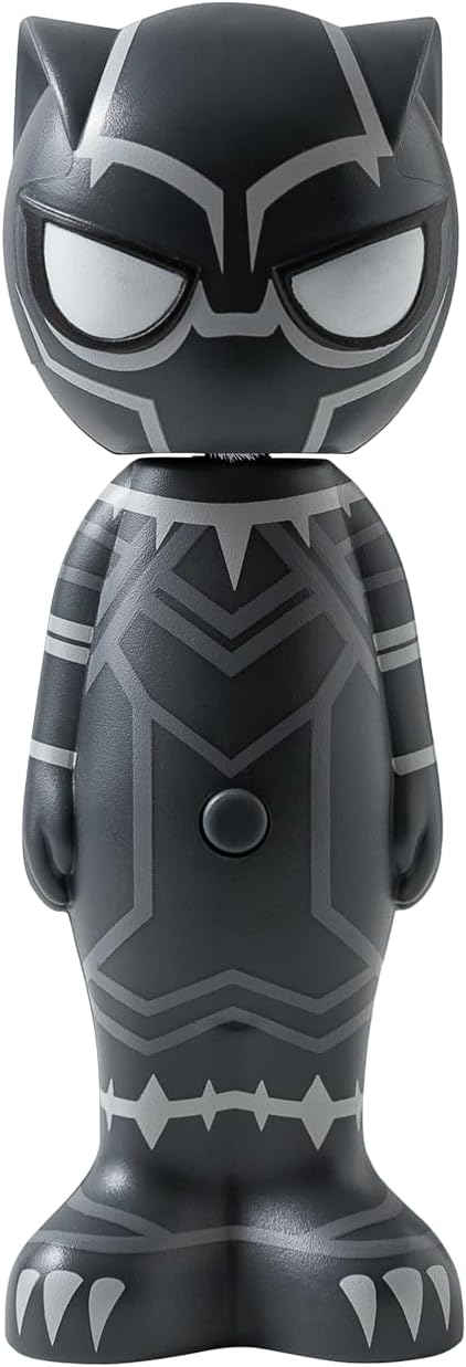 Brush Buddies Marvel Black Panther Kids Toothbrush, Soft & Rounded Bristles, Poppin' Fun Superhero Toothbrush
