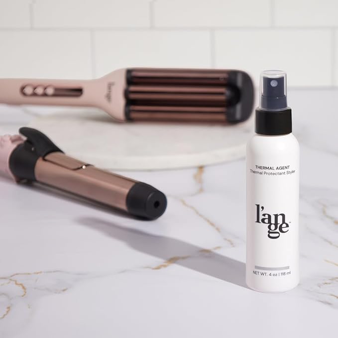 L'ANGE HAIR Thermal Agent - Thermal Heat Protectant Spray for Hair - Guards Strands from Damage Up to 450°F - Enhances Shine, Volume & Controls Frizz - Lightweight, Non-Greasy Formula - 4 Fl oz
