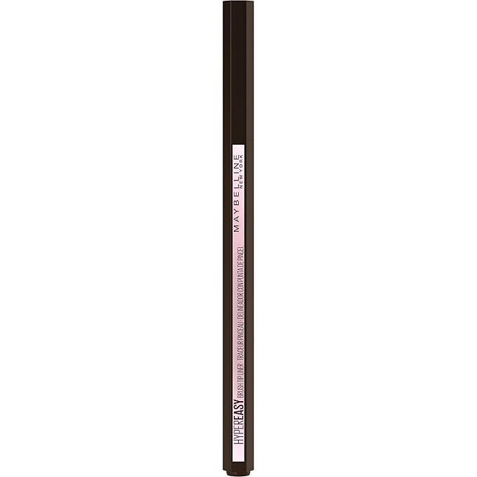 MAYBELLINE New York Hyper Easy Liquid Pen No-Skip Waterproof Eyeliner, Satin Finish, Pitch Brown