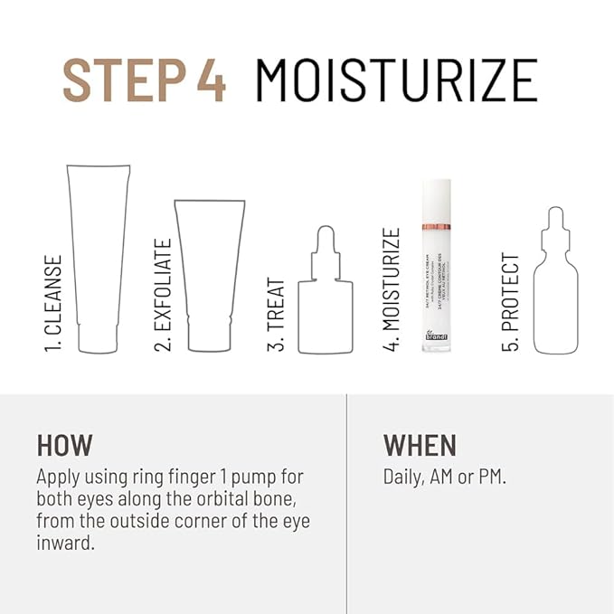 Dr. Brandt 24/7 Retinol Eye Cream - Brightens The Eye Contour, Smooths Fine Lines and Wrinkles - 0.5 oz / 15 g