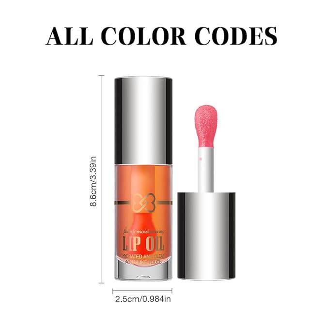 Nourishing Lip Oil, Deep Moisturizing Lip Balm Liquid, Non-Sticky High Shine Lip Gloss, Hydrating Lip Tint for Soft, Smooth, Healthy-Looking Lips, Lightweight Glossy Lip Care for Daily Use-4#