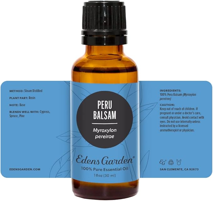 Edens Garden Peru Balsam Essential Oil- 100% Pure Premium Grade, Undiluted, Natural, Therapeutic, Aromatherapy, The Best for Diffuser, Skin, Candle, Hair 30 ml (1 fl oz)