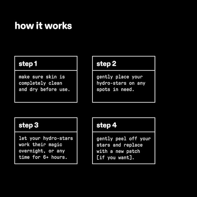 Starface Black Star BIG PACK, Hydrocolloid Pimple Patches, Absorb Fluid and Reduce Redness, Cute Star Shape, Cruelty-Free Skincare (96 Count)