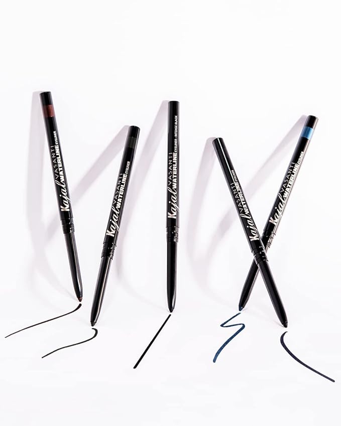 VASANTI Kajal Waterline Eyeliner Pencil - Long-lasting, Waterproof, Smudge-proof, Safe for Sensitive Eyes, Waterline Eye Liner - Opthalmologist Approved and Tested (Slate Grey)