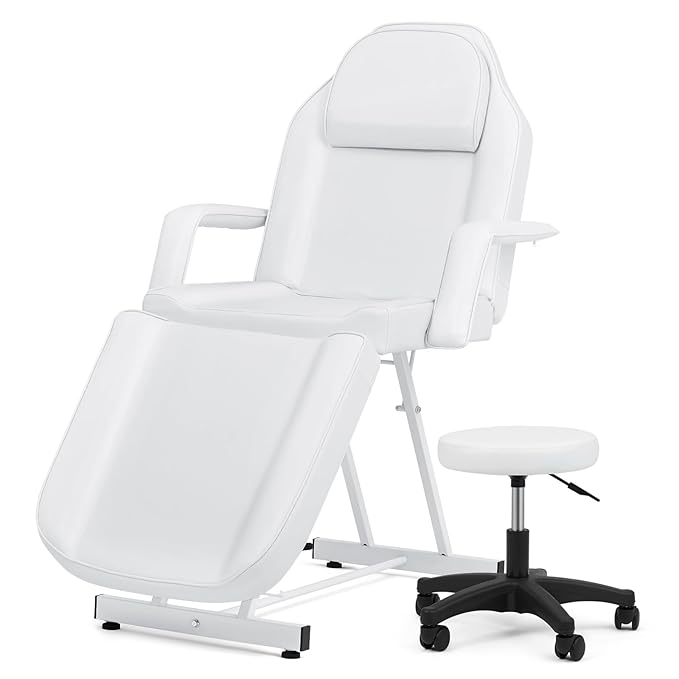 Artist hand Facial Bed Lash Bed for Eyelash Extensions (White 3)