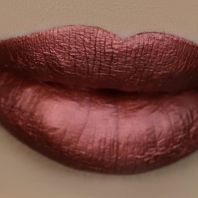 Beauty Bakerie Lip Whip Liquid Lipstick for Women, Waterproof Lip Gloss, Tint, Stain Long Lasting Hydrating Moisturizer, Matte or Metallic, 3.5mL, Cinnamon Roll