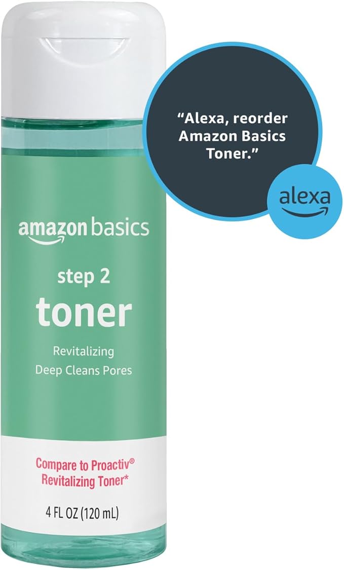 Amazon Basics 3-Step Acne Remedy System Toner, 4 Fluid Ounces, 1-Pack