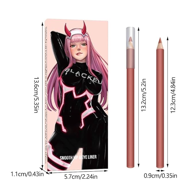 6-Color Velvet Matte Lipstick Pencils Pack for Lips Makeup, Ultra Smooth Creamy Hydrating, Long-Lasting High lmpact Color Soft Finish, Moisturized Lips (6Pcs Matte Lip pencils Set-D, Pack of 1)