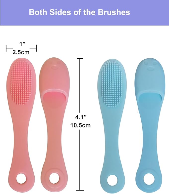 9-in-1 Face Scrubber Face Cleaning Brushes Super Soft Silicone Cleanser Brush and Facial Cleansing Massager Brush Face Cleansing Brush Set