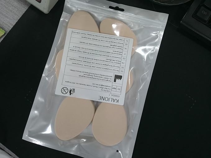 6 Pcs Flat Makeup Sponge, Beige Smooth Makeup Sponges Cushion Foundation Puff Make up Cushion Make up Applicator Sponge for Natural and Easy Soft Long-lasting and Beginner-friendly