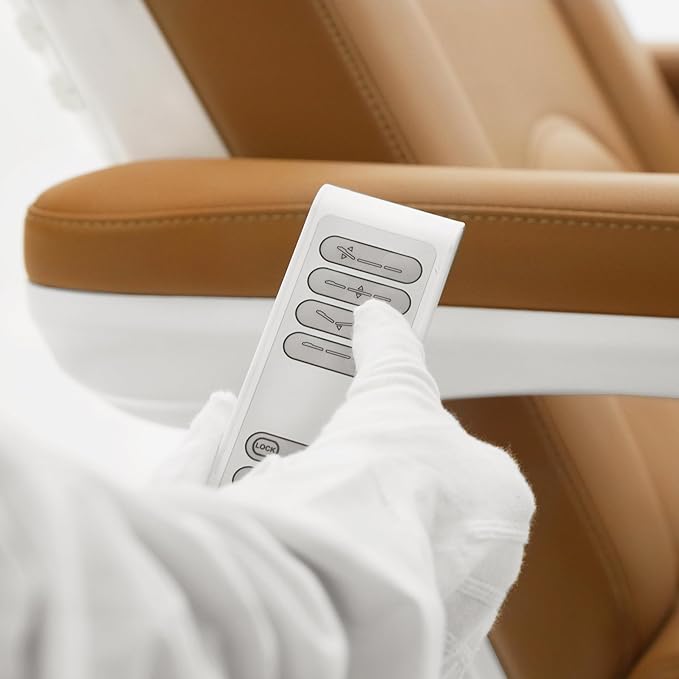 SKINACT Malibu Electric Medical Spa Treatment Table (Camel Orange)