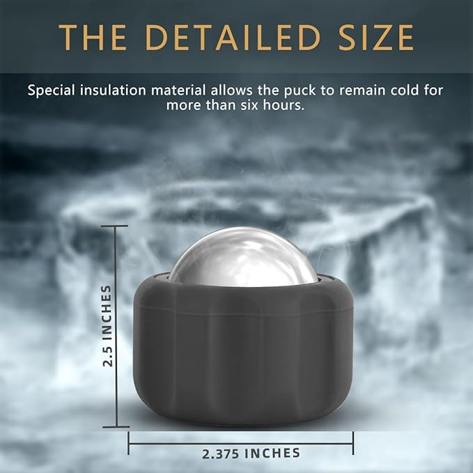 Cryosphere Cold Massage Roller Ball-FSA Eligible-Massage ice Ball, Cold and Hot Massage Ball, Lymphatic Drainage Massager, Massage Roller Ball, Plantar Fasciitis Release Ball