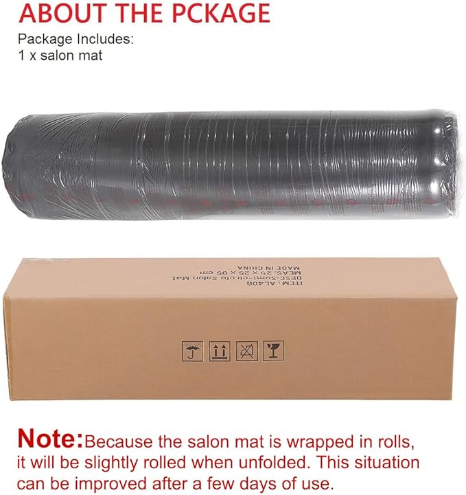 Kaleurrier Floor Mats for Hair Salon Chair - Barber Chair Anti Fatigue Rectangle Mat for Hair Stylist to Prevent Fatigue Caused by Standing - 5 ft. x 3 ft. Barbershop Pad Salon Station Equipment